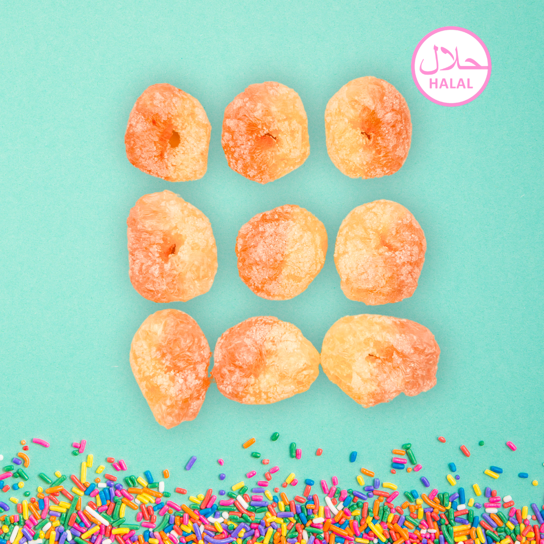 Gefriergetrocknete Pfirsichringe (Halal)