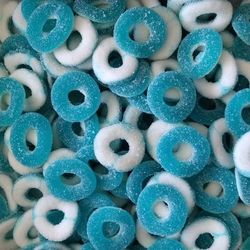 Halal Blaue Himbeerringe für Pick und Mix.