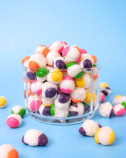 Gefriergetrocknete Rainbow Sour Bites (Vegan)