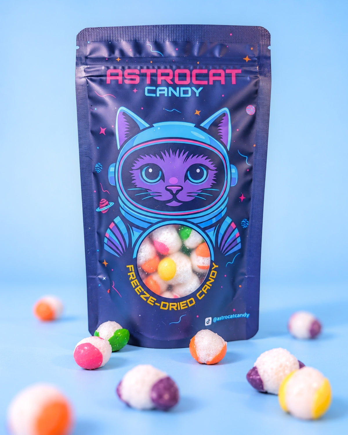 Gefriergetrocknete Rainbow Sour Bites (Vegan)