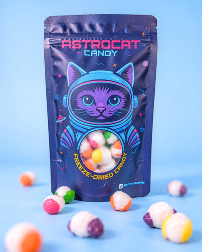 Gefriergetrocknete Rainbow Sour Bites (Vegan)