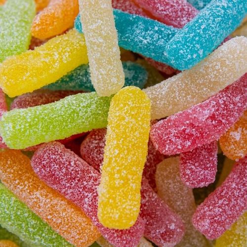 Halal saure Fritten für Pick & Mix.
