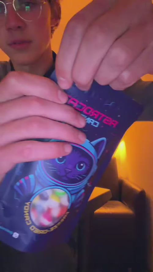 Taste-Test 1: Gefriergetrocknete Süßigkeiten von Astrocat Candy.
